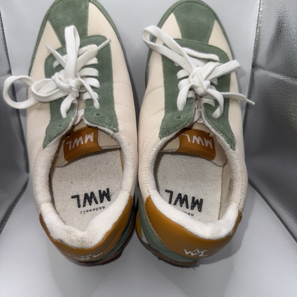 Madewell MWL League Sneakers‎ in Washed Nubuck and Suede Size W 9M / M 7 1/2 M - Picture 5 of 6